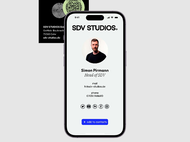 Digitale Visitenkarte